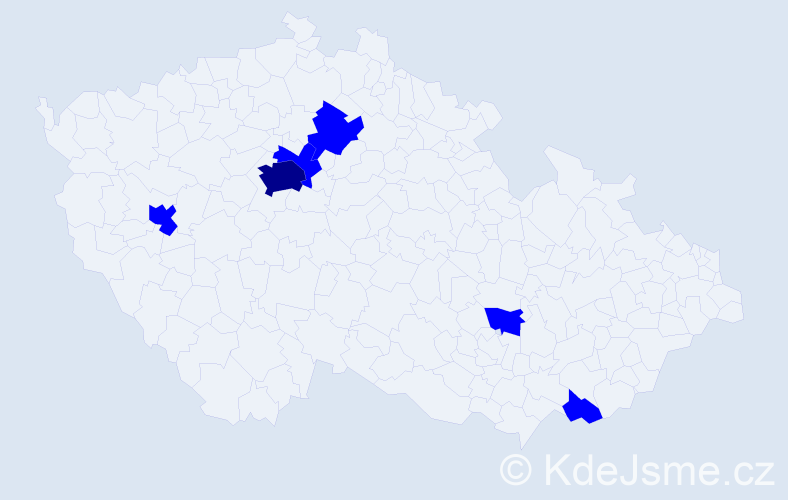 Jméno: 'Batzaya', počet výskytů 7 v celé ČR