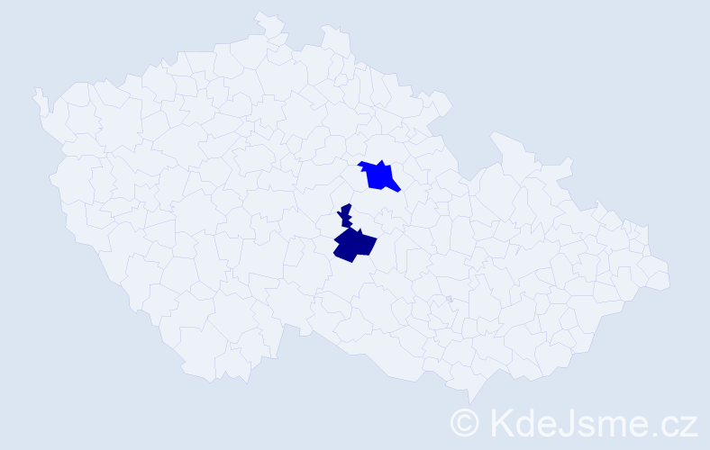 Jméno: 'Oyundalai', počet výskytů 3 v celé ČR