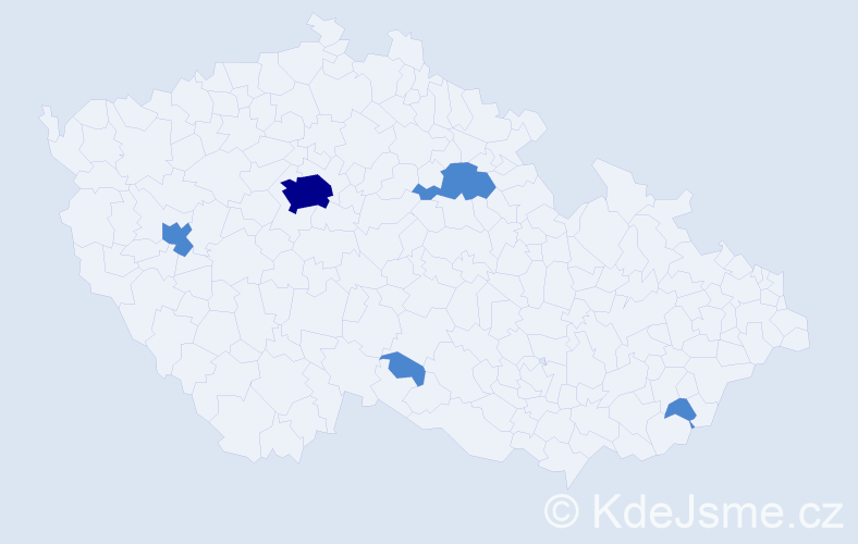 Jméno: 'Saad', počet výskytů 7 v celé ČR