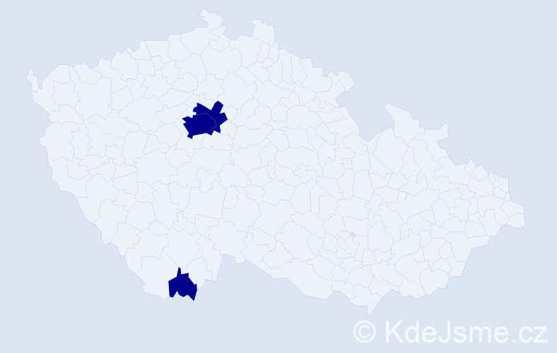 Jméno: 'Thi Khue', počet výskytů 3 v celé ČR
