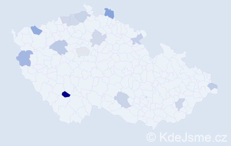Jméno: 'Van Sy', počet výskytů 17 v celé ČR