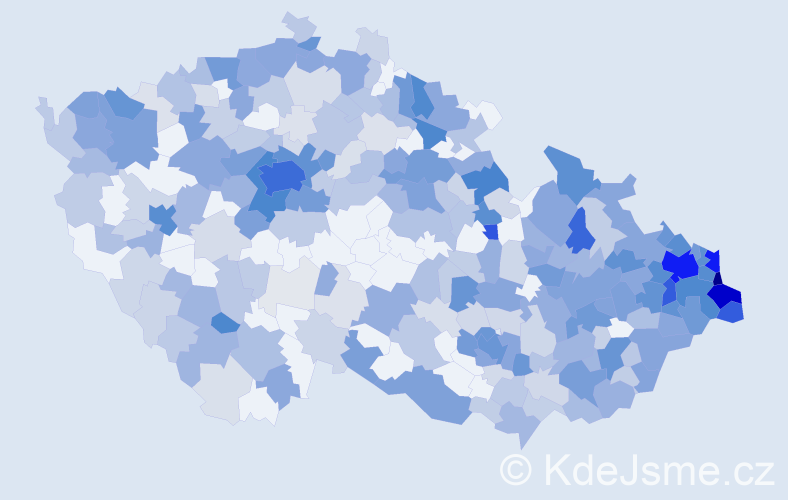 Jméno: 'Alan', počet výskytů 1149 v celé ČR