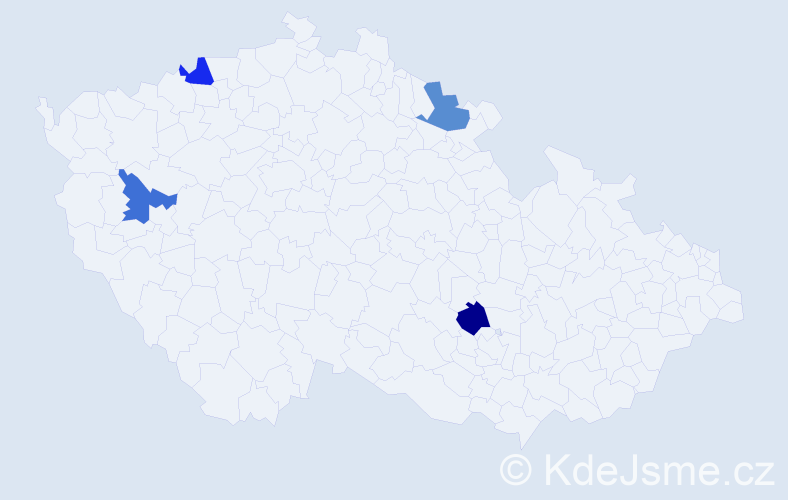 Jméno: 'Dominik Karel', počet výskytů 4 v celé ČR