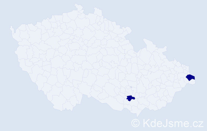 Jméno: 'Anna Beata', počet výskytů 2 v celé ČR