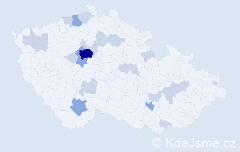 Jméno: 'Artem', počet výskytů 39 v celé ČR