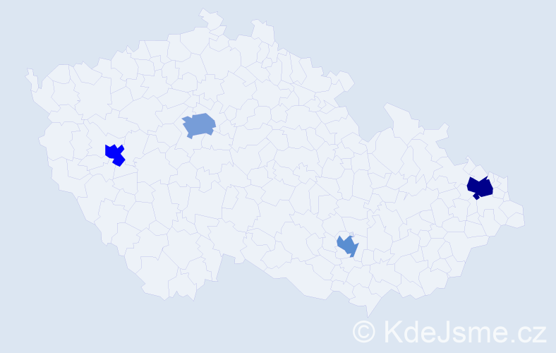 Jméno: 'Gia Linh', počet výskytů 6 v celé ČR