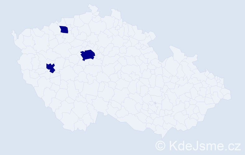 Jméno: 'Edward John', počet výskytů 3 v celé ČR