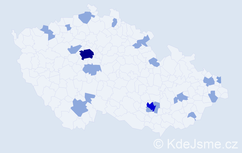 Jméno: 'Alessandra', počet výskytů 33 v celé ČR