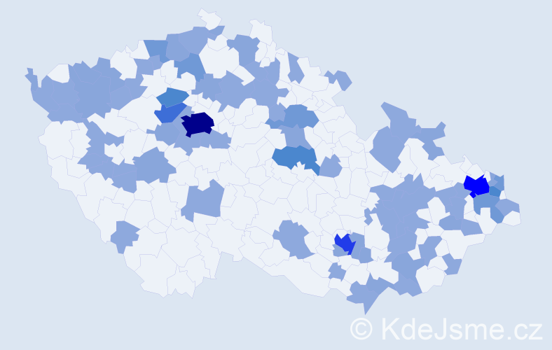 Jméno: 'Amália', počet výskytů 134 v celé ČR