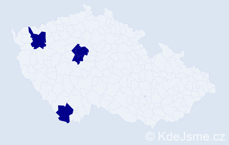 Jméno: 'Fadila', počet výskytů 4 v celé ČR