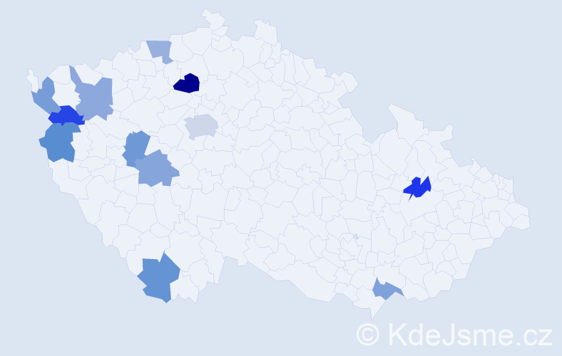 Jméno: 'Aylin', počet výskytů 15 v celé ČR