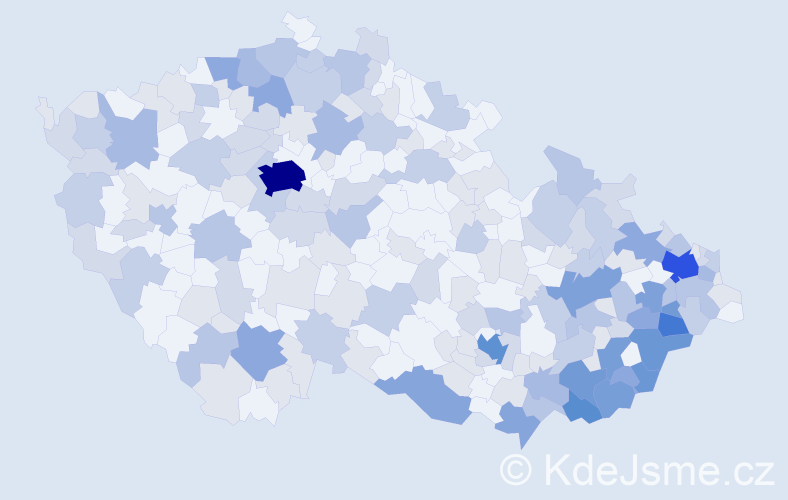 Jméno: 'Anastazie', počet výskytů 484 v celé ČR