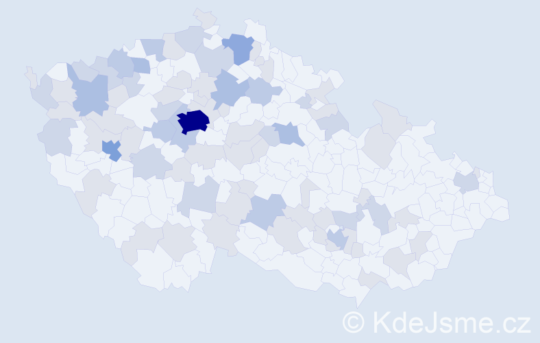 Jméno: 'Olena', počet výskytů 157 v celé ČR