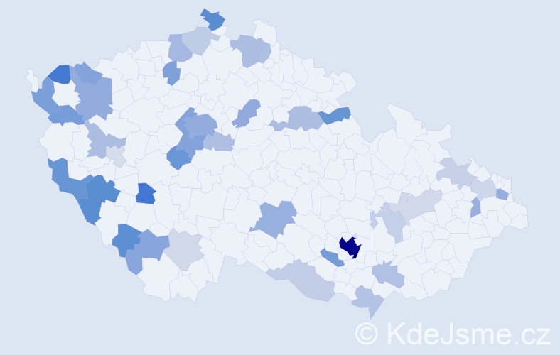 Jméno: 'Philipp', počet výskytů 98 v celé ČR