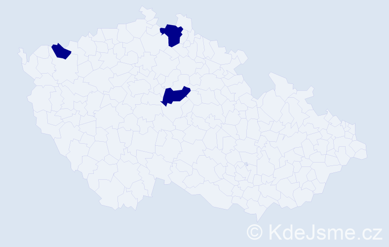 Jméno: 'Hafija', počet výskytů 3 v celé ČR