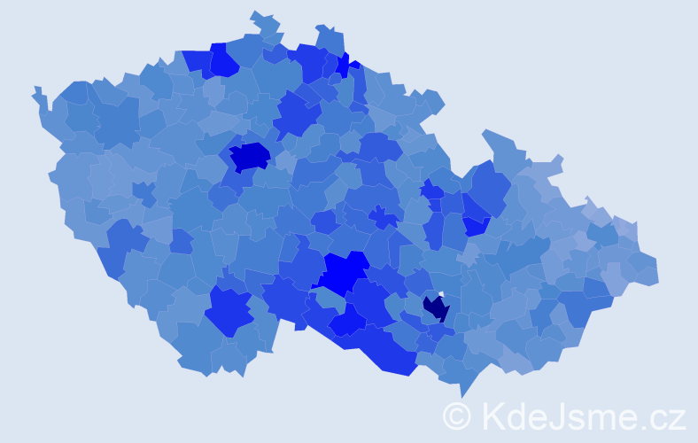 Jméno: 'Dana', počet výskytů 52159 v celé ČR