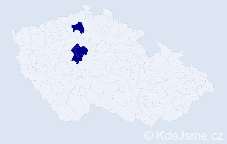Jméno: 'Ilo', počet výskytů 3 v celé ČR