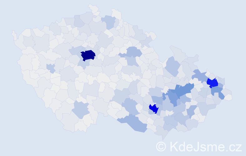 Jméno: 'Ivo', počet výskytů 17351 v celé ČR