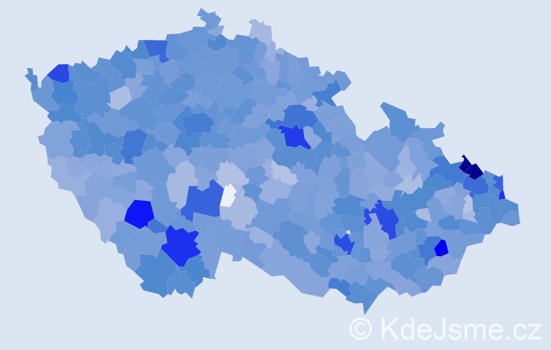 Jméno: 'Edita', počet výskytů 6365 v celé ČR