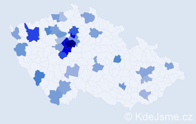 Jméno: 'Yan', počet výskytů 104 v celé ČR
