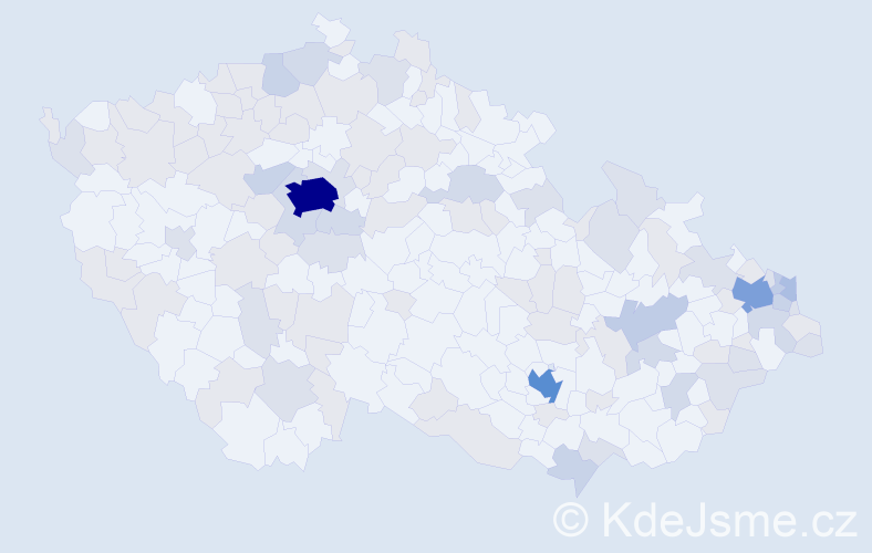Jméno: 'Matej', počet výskytů 233 v celé ČR