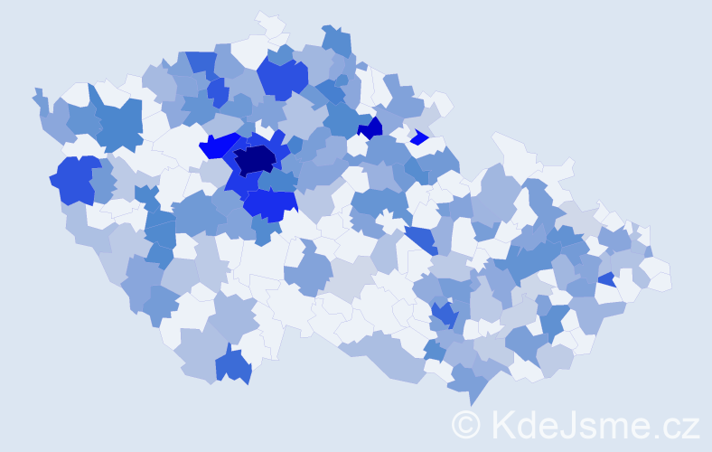 Jméno: 'Marina', počet výskytů 440 v celé ČR