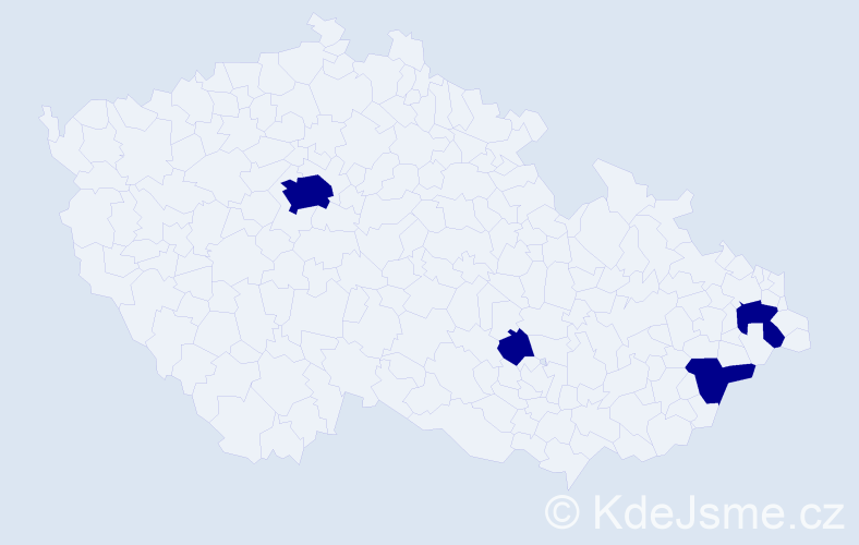 Jméno: 'Daren', počet výskytů 4 v celé ČR