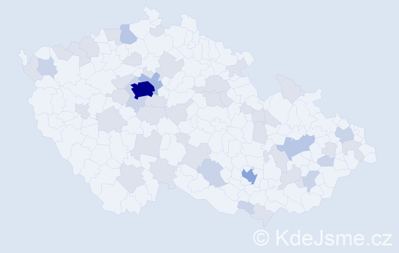 Jméno: 'Lara', počet výskytů 92 v celé ČR