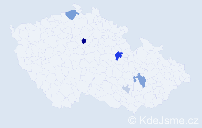 Jméno: 'David Richard', počet výskytů 5 v celé ČR