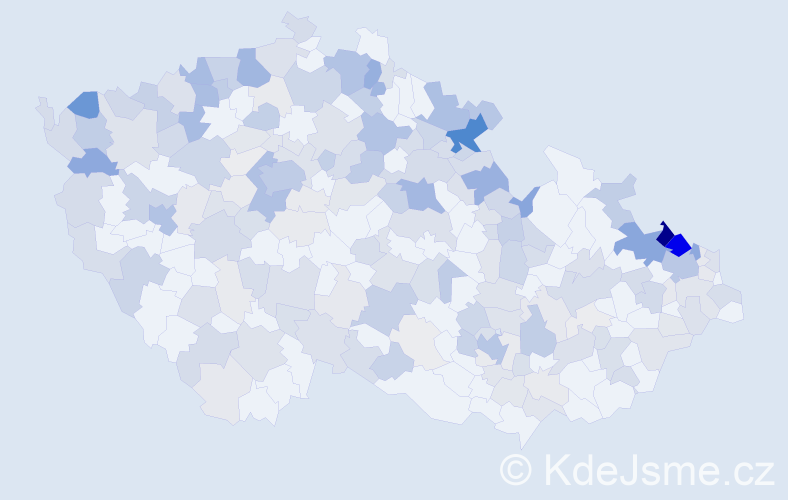Jméno: 'Rita', počet výskytů 591 v celé ČR