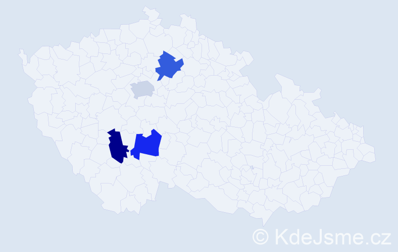 Jméno: 'Mathias Jan', počet výskytů 4 v celé ČR