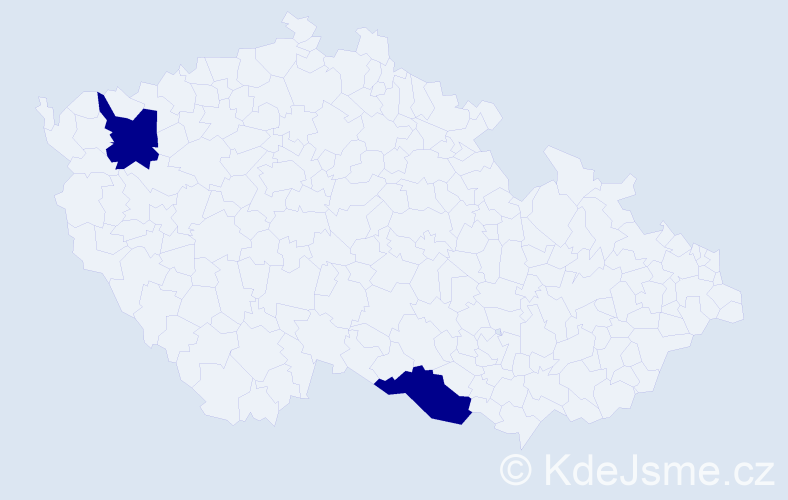 Jméno: 'Nguyen Anh', počet výskytů 2 v celé ČR