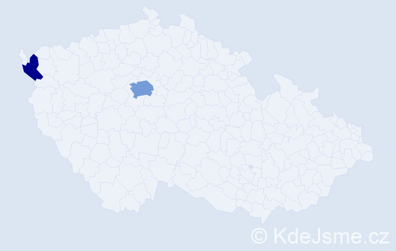 Jméno: 'Adelya', počet výskytů 5 v celé ČR