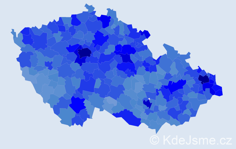 Jméno: 'Monika', počet výskytů 64271 v celé ČR
