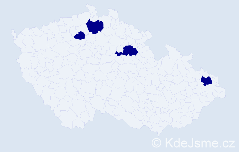 Jméno: 'Pavel Mario', počet výskytů 4 v celé ČR