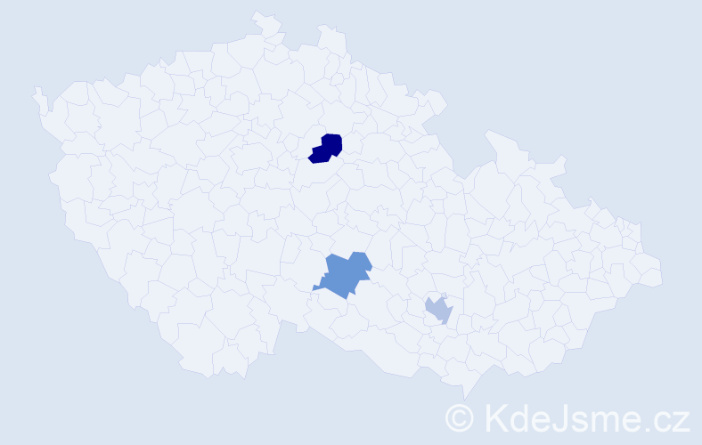Jméno: 'Barbora Emma', počet výskytů 3 v celé ČR