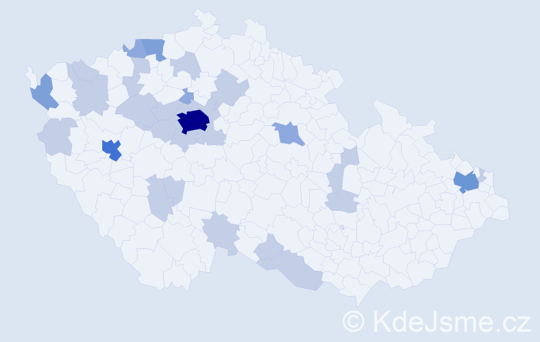 Jméno: 'Thi Hai', počet výskytů 55 v celé ČR