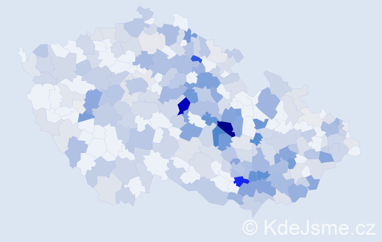 Jméno: 'Jarmil', počet výskytů 510 v celé ČR