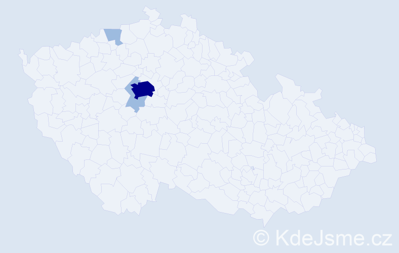 Jméno: 'Majid', počet výskytů 6 v celé ČR