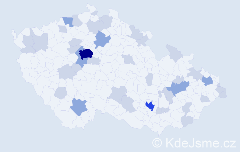 Jméno: 'Arthur', počet výskytů 68 v celé ČR