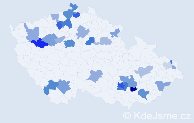 Jméno: 'Giulia', počet výskytů 60 v celé ČR