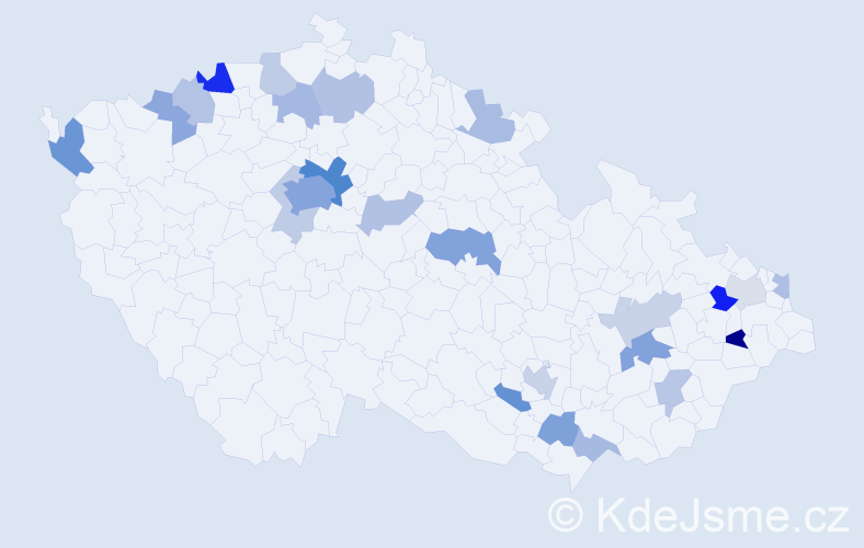 Jméno: 'Branko', počet výskytů 51 v celé ČR