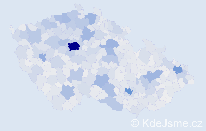 Jméno: 'Miluše', počet výskytů 22794 v celé ČR