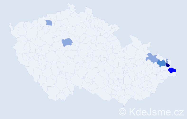 Jméno: 'Oton', počet výskytů 15 v celé ČR