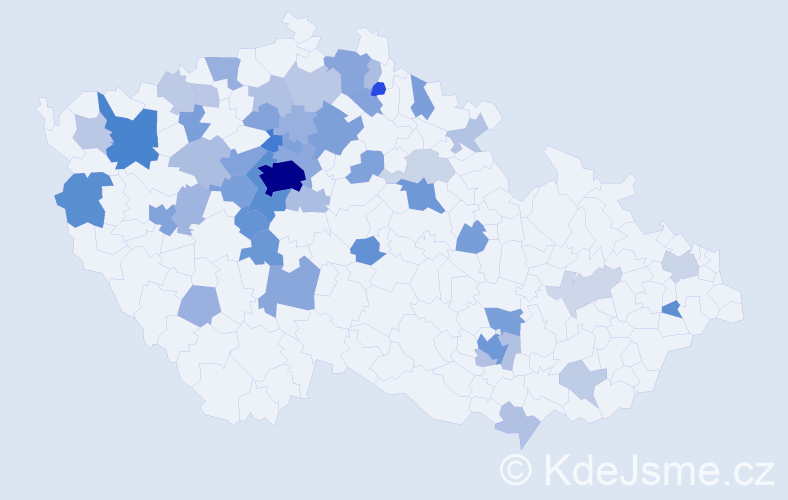 Jméno: 'Iuliia', počet výskytů 166 v celé ČR