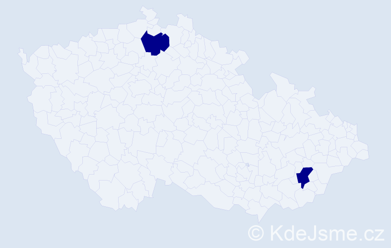 Jméno: 'Samuel Tom', počet výskytů 2 v celé ČR