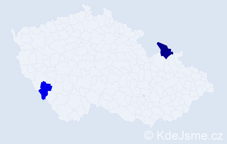 Jméno: 'Dorin', počet výskytů 3 v celé ČR