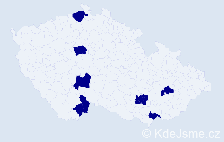 Jméno: 'Annetta', počet výskytů 9 v celé ČR