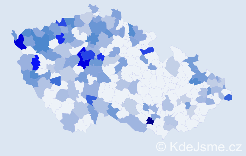 Jméno: 'Josefina', počet výskytů 249 v celé ČR