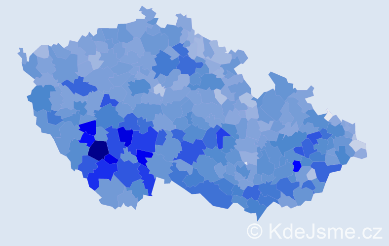 Jméno: 'Blažena', počet výskytů 7792 v celé ČR